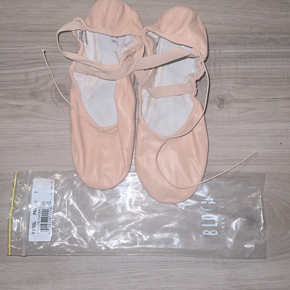 Worn once Bloch Prolite Hybrid Pink Ballet Slippers size C 7 🩰